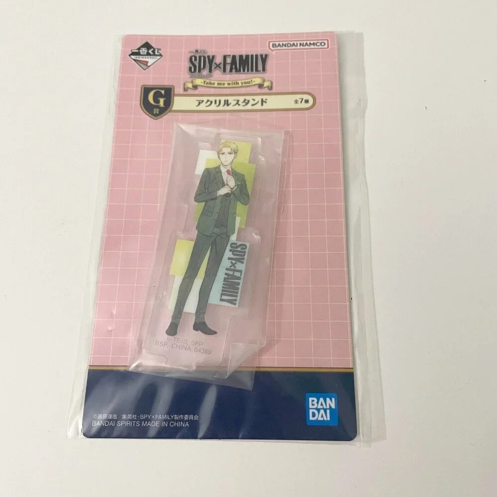 Spy X Family Bandai Acrylic Stand Loid Forger Ichiban Kuji Japan